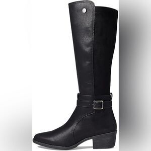 Volatile Filmore Knee-High Black Boots Size 7 Faux Leather Excellent Condition